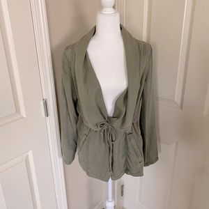 Army Green Wrap Jacket